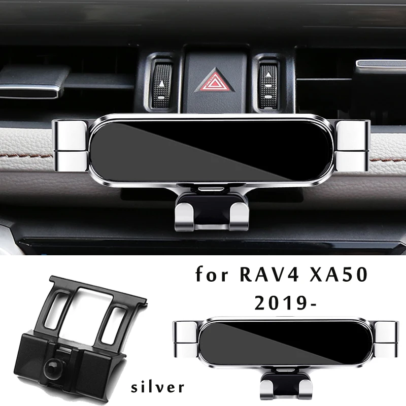 Car phone holder for Toyota RAV4 5th XA40 XA50 GPS stand rotatable support mobile accessories mobile phone holder phone holder