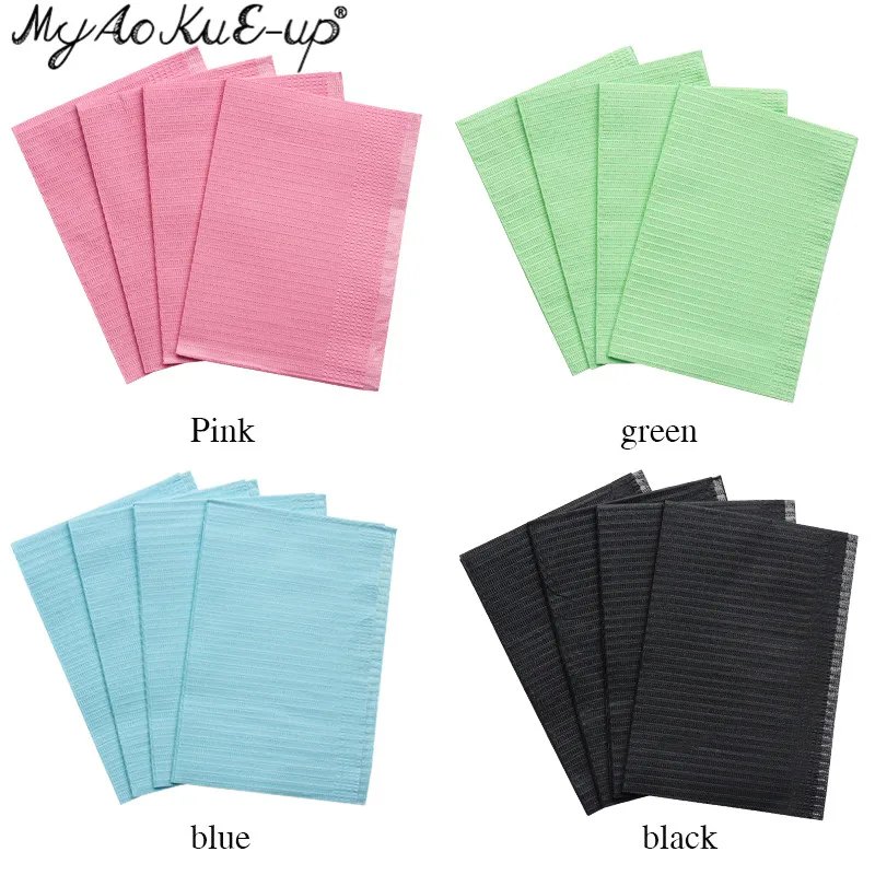 125pcs Disposable Makeup Clean Pad Excellent Double-layer Composite Membrane Absorbent Waterproof Tablecloths Tattoo Accessories 2