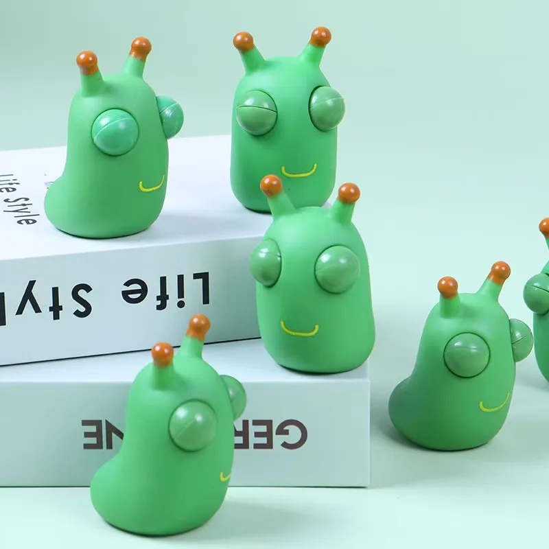 Novelty Green Worm Squeeze Toy Image 3