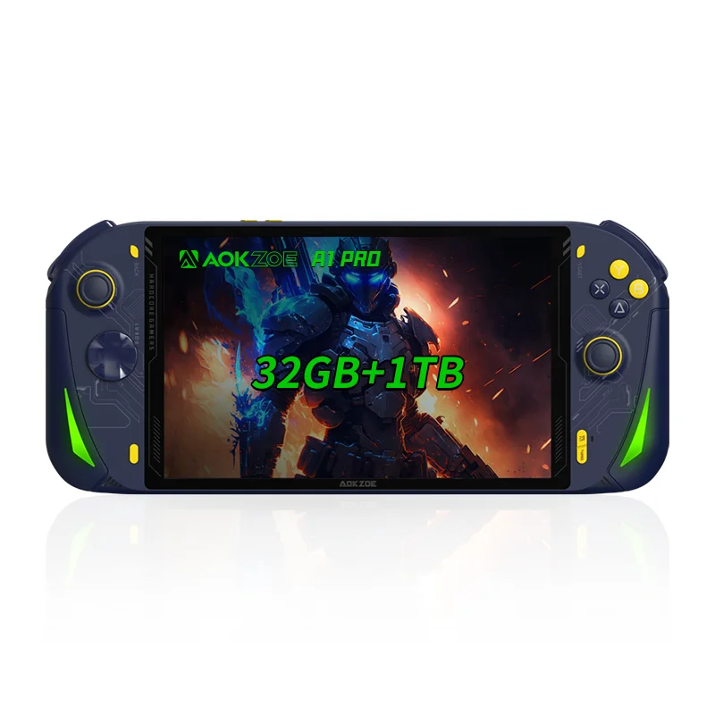 AOKZOE-A1 proハンドヘルドゲームコンソール,6軸センサー,ミニPC, 8 