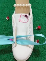 Атласные шнурки с шелковой лентой