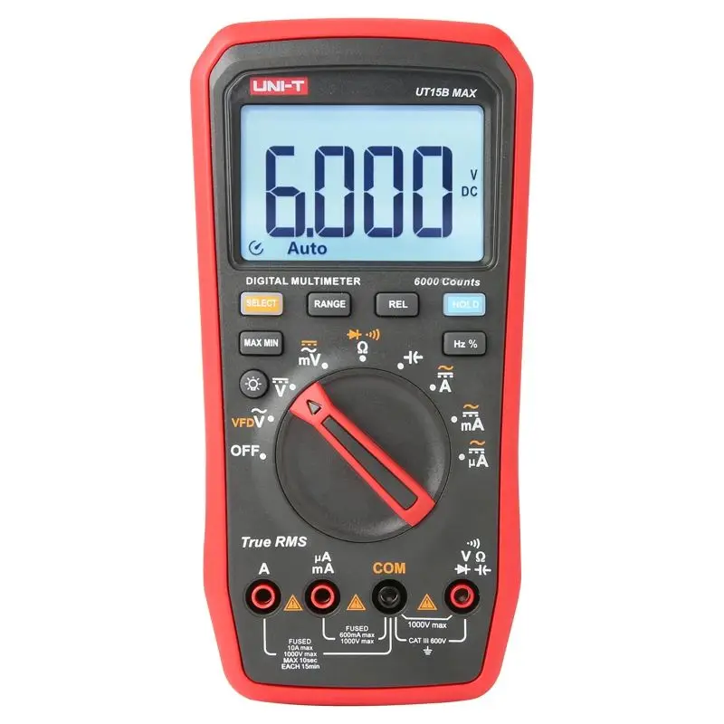 UNI-T UT15B+ UT17B+ UT18B+ 디지털 멀티미터 전문 AC DC 전압 테스터 전류계 주파수 측정기 온도 다이오드 테스트