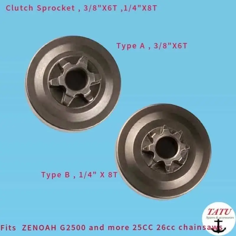 G2500 СПОРТИВНАЯ РАЗМОРДА 3/8 &quotX6T 1/4" X8T ДЛЯ KOMATSU ZENOAH 2600 И БОЛЬШЕ 25CC 26CC 12 &quot14"