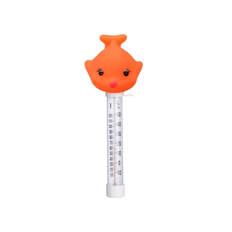 Schwimmendes Poolthermometer - Cartoon Krabbe Mit Seil Für Drinnen & Draußen