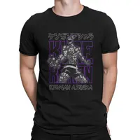 Raian Annihilation Kengan Ashura Men's T Shirts Da Lu Wu En Ri Man's Works Funny Tees Short Sleeve Crewneck T-Shirt Pure Cotton