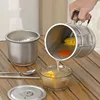 Outdoor Camping Cooking Ware Pot Set Hiking Picnic Multi-purpose Portable Rice Cooker 304 Stainless Steel Utensils Hanging Pot 3
