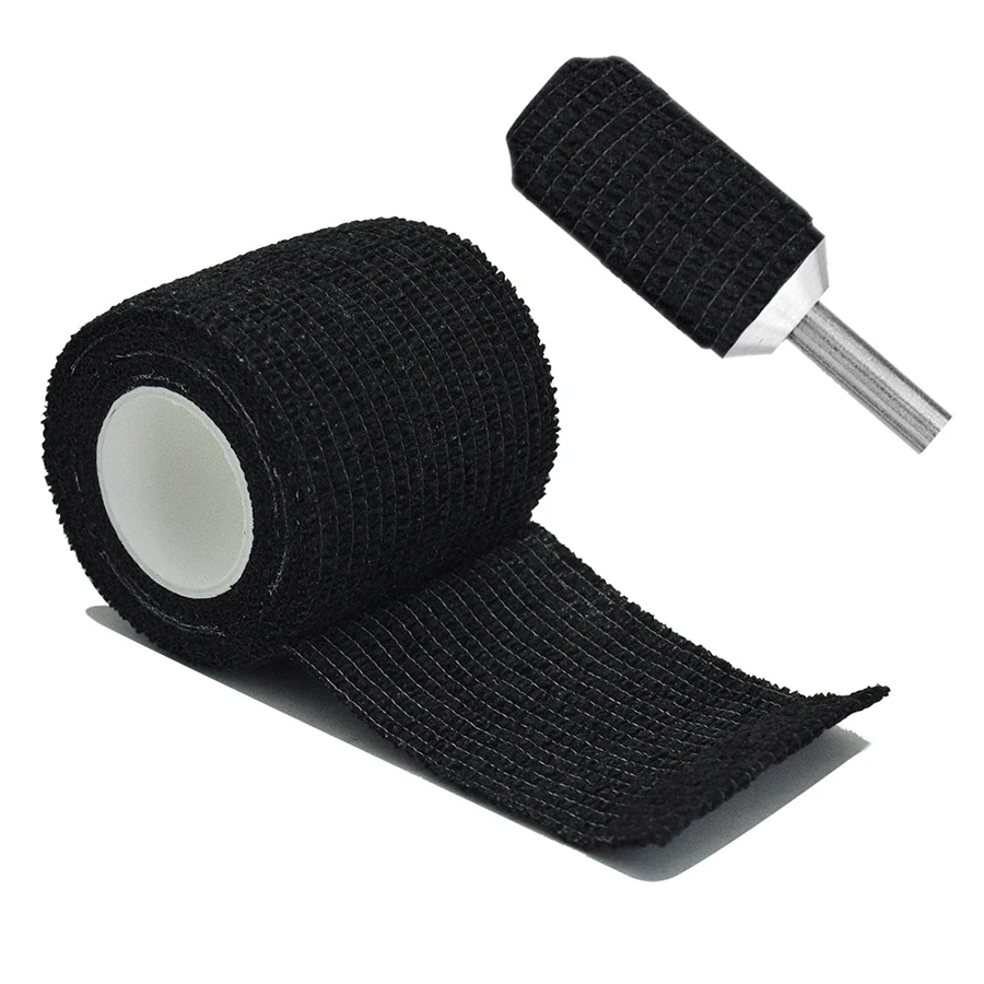 6 Stück/12 Stück/24 Stück 5 cm * 4,5 m schwarzer Gaze-Sportbandage mit selbstklebender, atmungsaktiver elastischer Bandage zur Befestigung von Fingern, Handgelenken und – Detail 8
