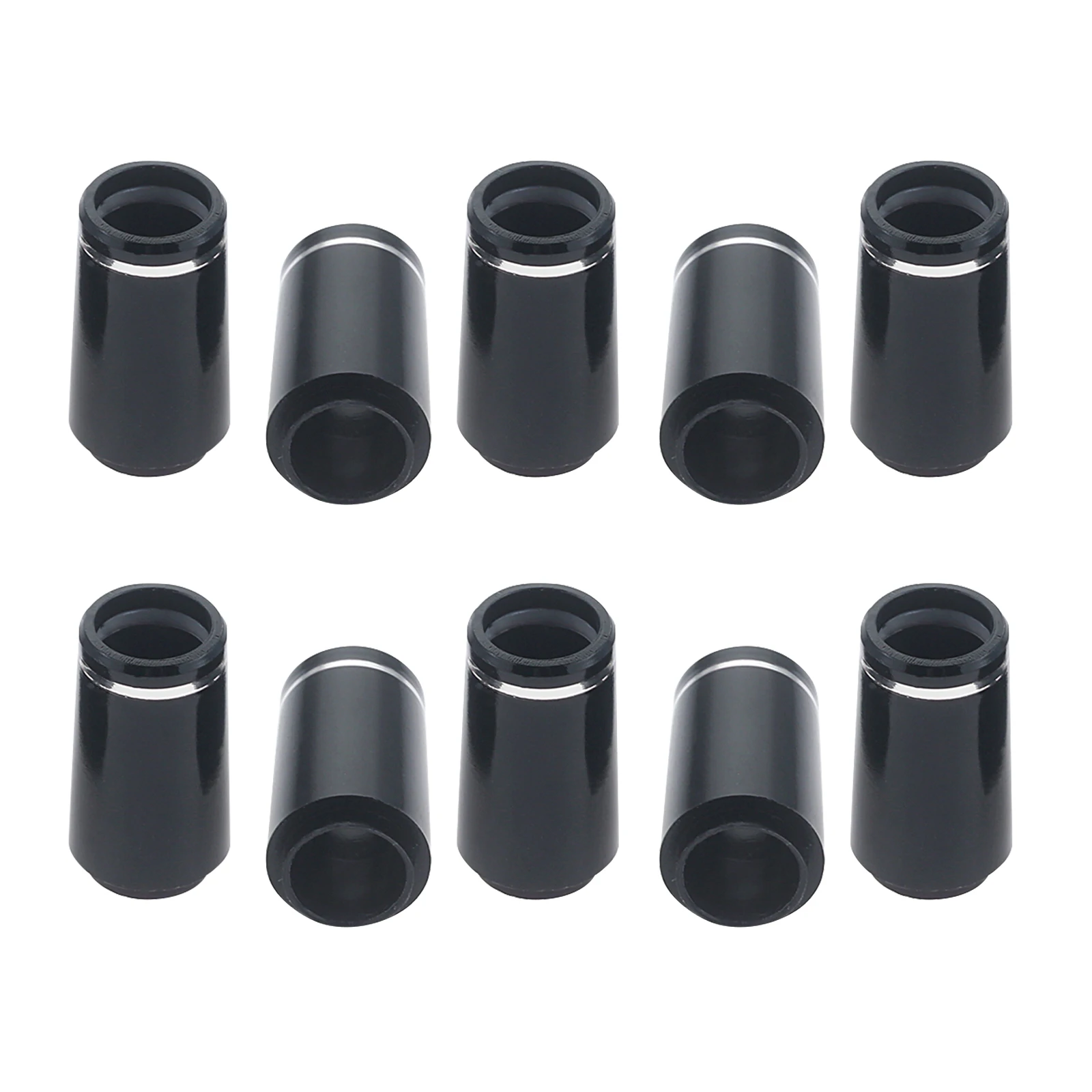 Tip Size 0.370 Golf Ferrules Black with One Silver Trim Ring 9.40*24.5*13.5mm Fit For Irons Shaft Golf Club Accessories 10 Pcs