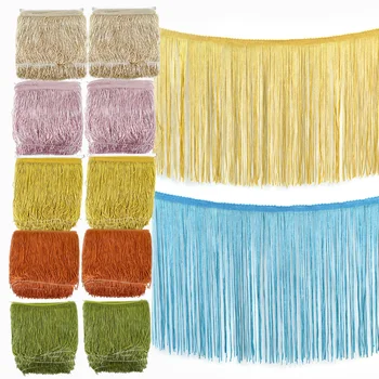 Frange con nappe da 10-30 cm per vestiti, abiti, tende, passamanerie in pizzo, nastro decorativo per capi d'abbigliamento, accessori fai da te per cucito