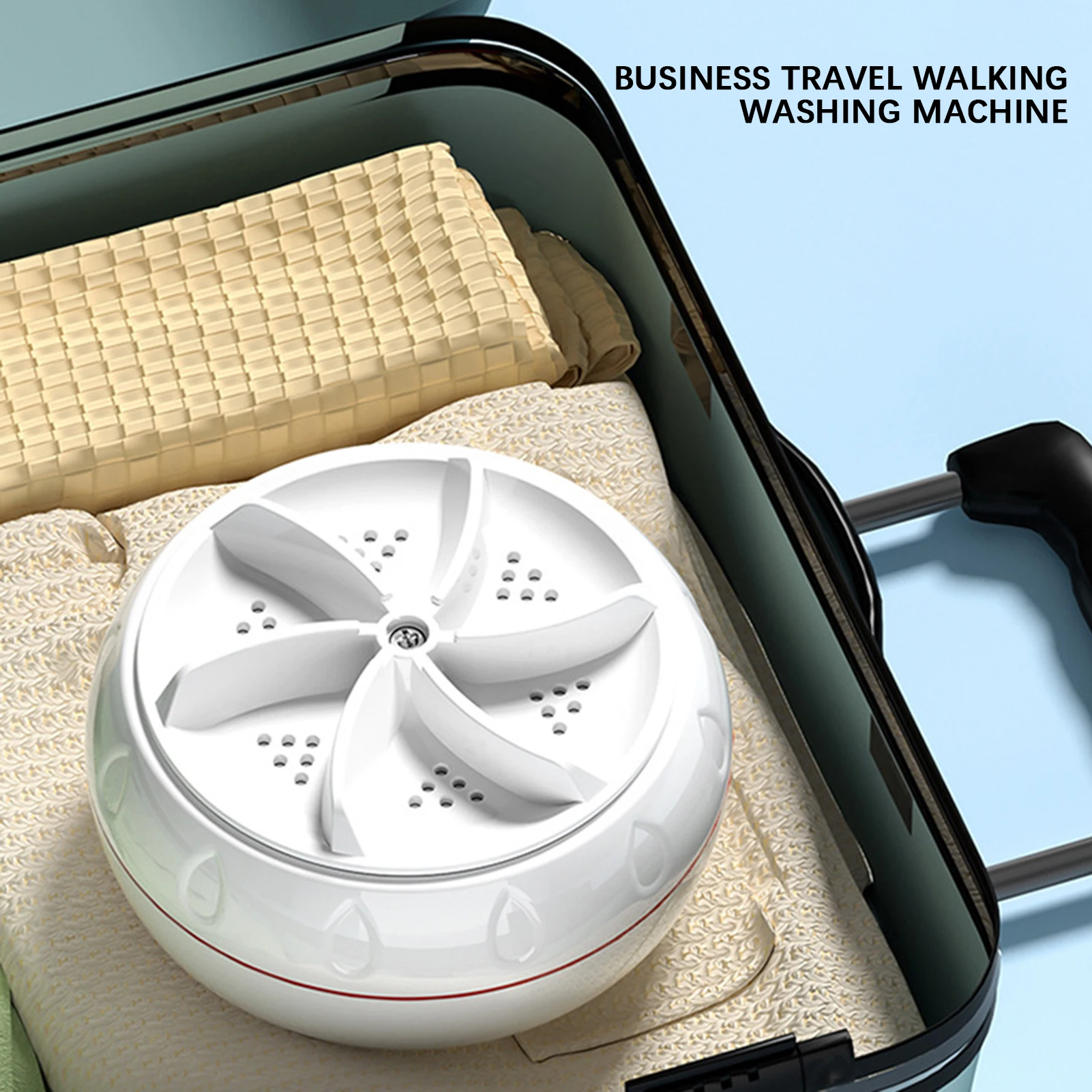 غسالة عنفة صغيرة بالموجات فوق الصوتية ، غسالة محمو...