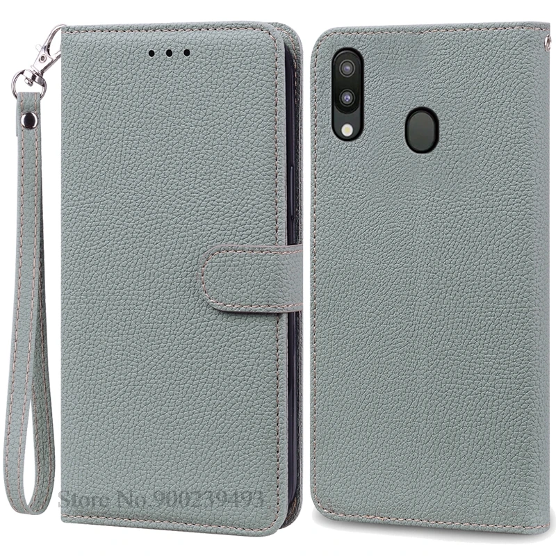 Leather Wallet Case for Samsung Galaxy M20 - Flip Cover & Card Holder