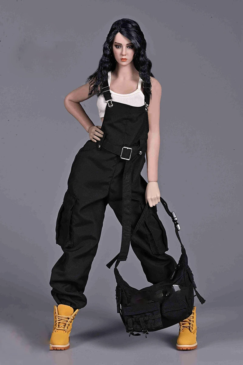 

CHILI TOYS CL005 1/6 Female Rompers Overall Vest Set Bib Pants Clothes Model Fit 12'' Soldier Action Figure Body Dolls