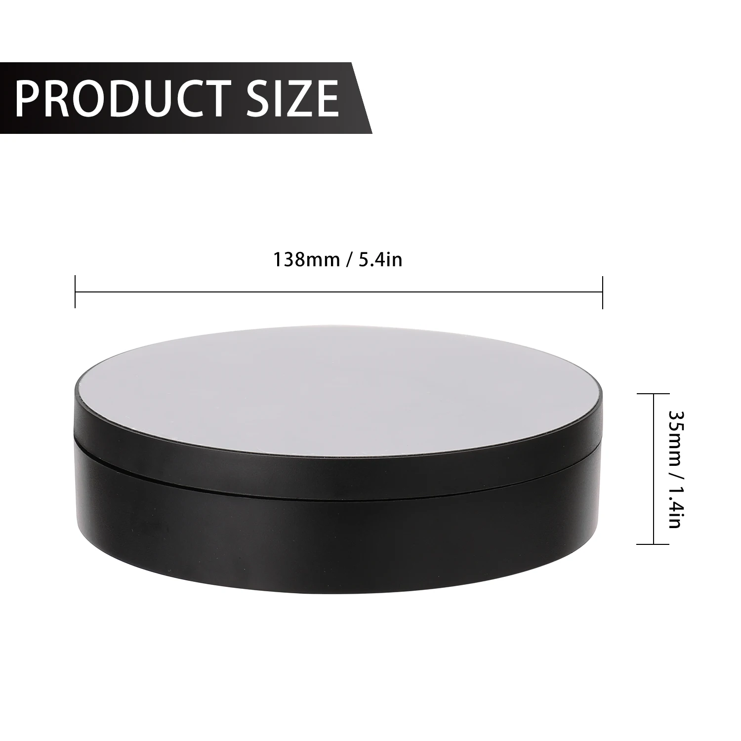Heavy-Duty 4KG Rotating Display Stand with 360° Silent Turntable