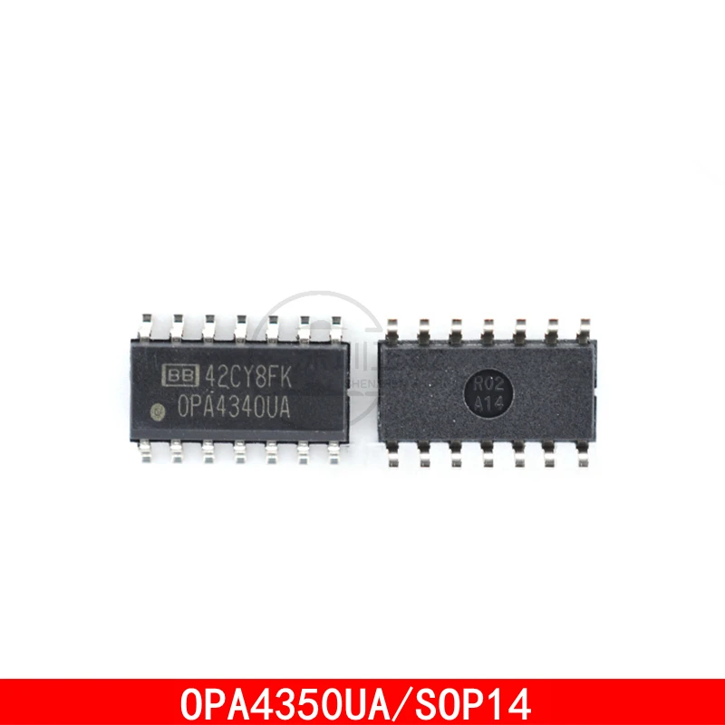 1-5PCS OPA4350 OPA4350U OPA4350UA SOP14 High-speed operational amplifier chip In Stock 5pcs op4177arz reel7 op4177a sop14 ic opamp gp 4 circuit 14soic low input bias current operational amplifier chip