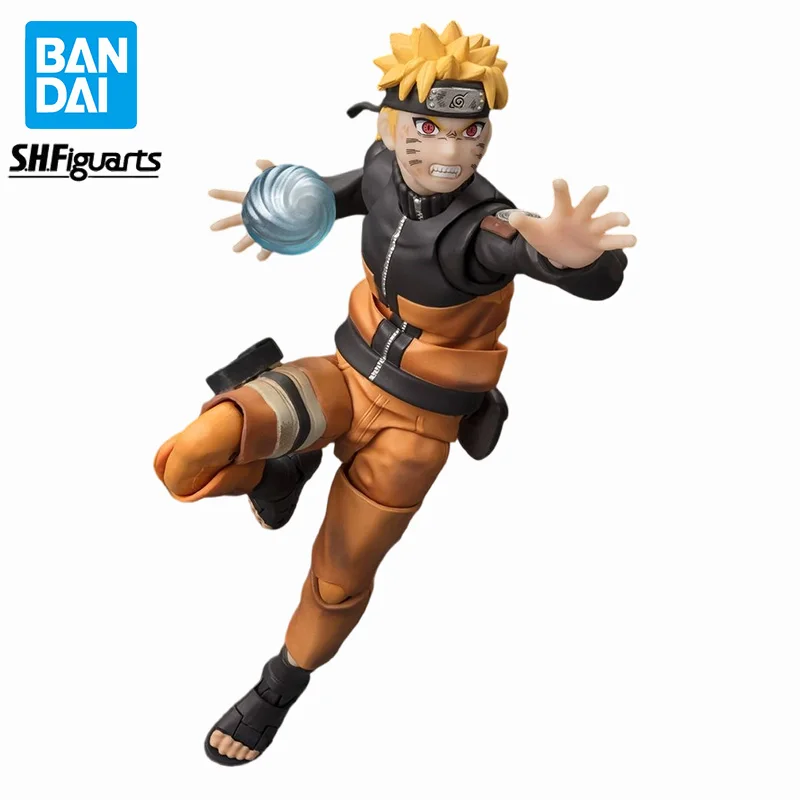 

Фигурки героев аниме BANDAI SHF Наруто Узумаки Наруто, оригинальные Аниме игрушечные модели, сражения, скалы, TNT, серия