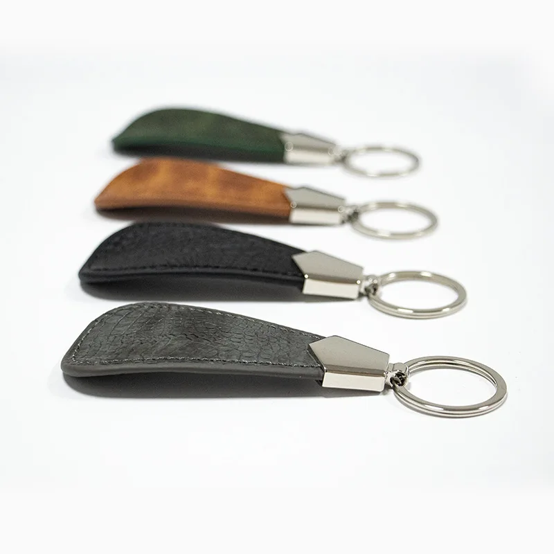Schuhlöffel aus Metall, Mini-Schuhlöffel, Schuhheber, tragbarer Reise-Schuhlöffel mit Ledergriff, Abzugsschuhlöffel für Schlüsselanhänger – Detail 4