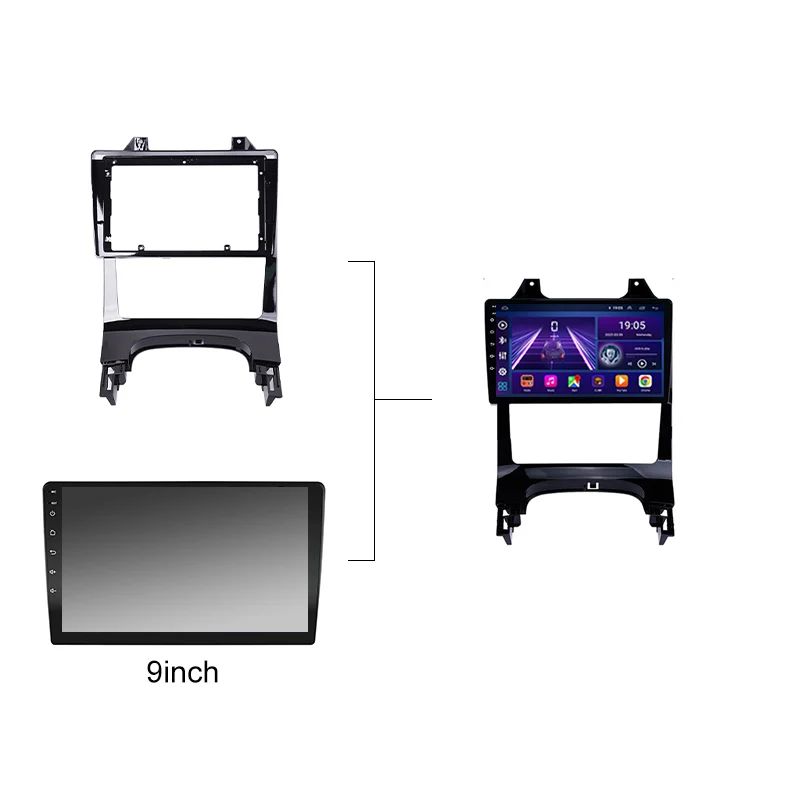 Car Radio For Peugeot 3008 5008 2009 2016 Android 2 Din Stereo Mounting Bezel Faceplate Frame Kit