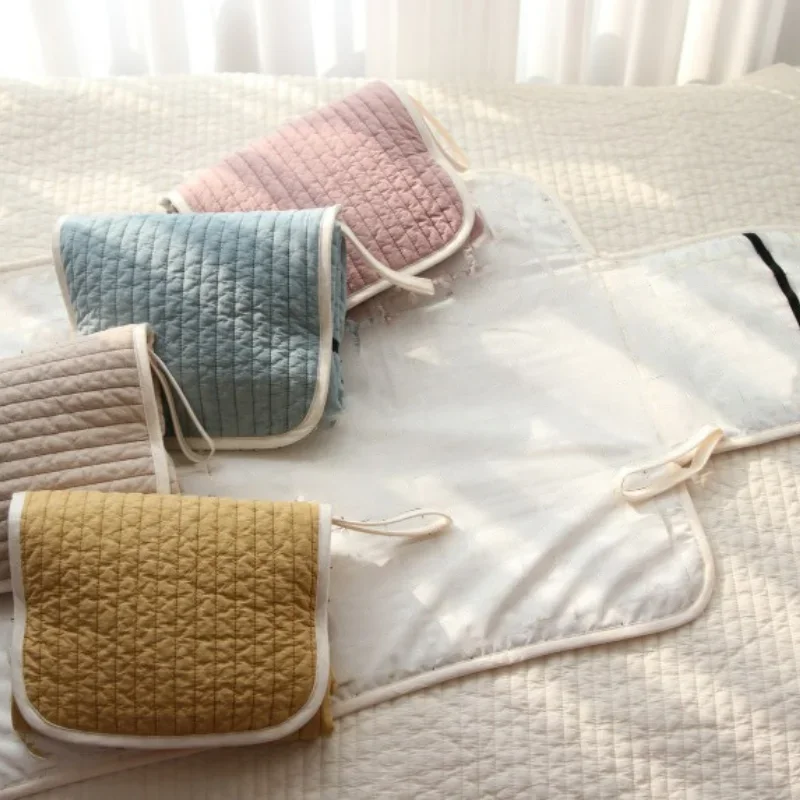 New Infant Newborn Baby Changing Mat Cotton Waterproof Portable Large Foldable Diaper Changer Mattress Floor Play Mats