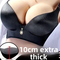 Soutien-gorge push-up rembourré de 8 cm pour petites poitrines, sans couture, sans armatures, confortable, style t-shirt, lingerie naturelle avec bretelles réglables 6