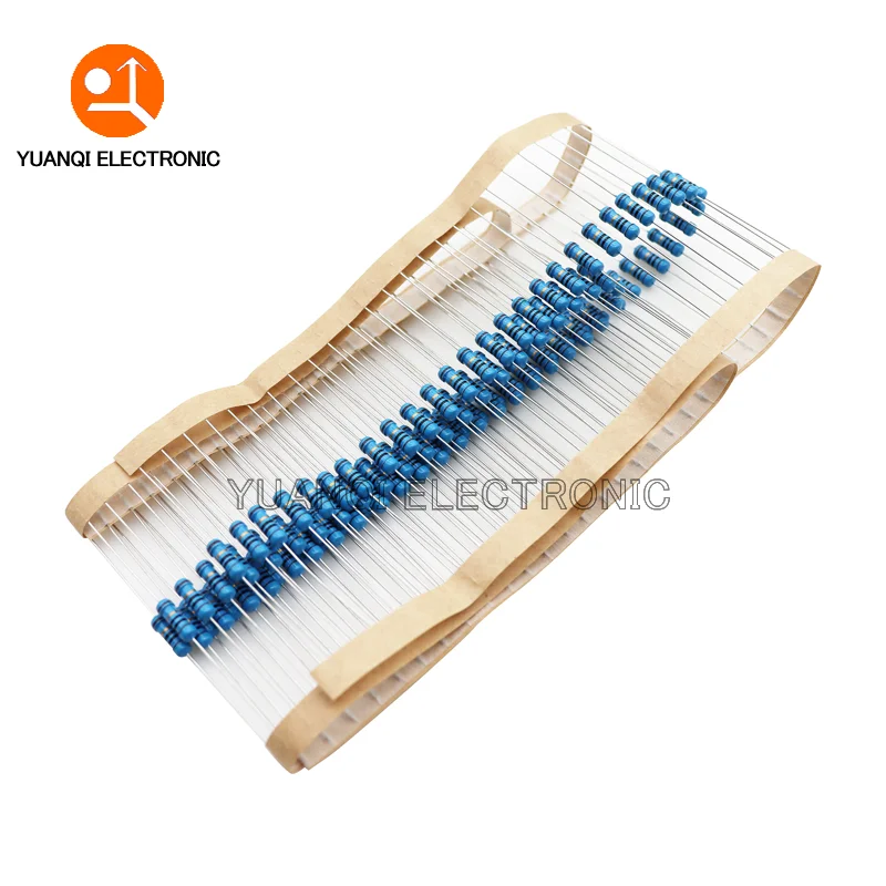 Metal Film Resistor 50pcs 1/2W 0R-4.7M 0.1R 150R 200R 240R 470R 1K 2.4K 4.7K 10K 24K 51K 750K 0.1 0.22 100 300 470 ohms 0.5W
