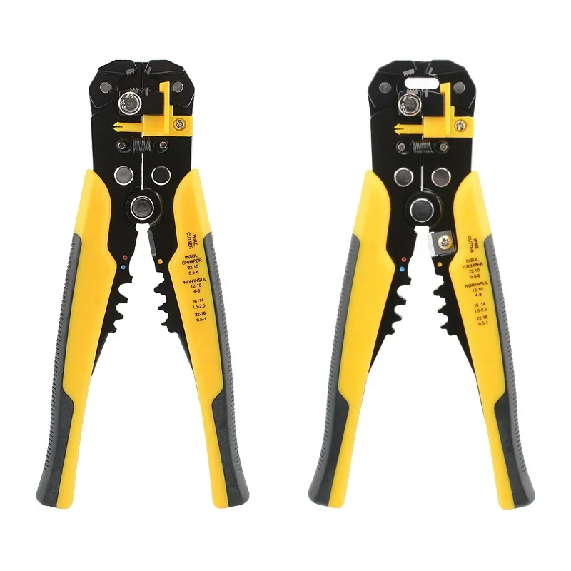 Crimper Cable Cutter Adjustable Automatic Wire Stripper Multifunctional Stripping Crimping Pliers Terminal Hand Tool