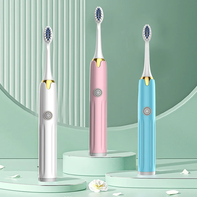 Electric Toothbrush Adult electric toothbrush soft bristles IPX7 waterproof replaceable brush head