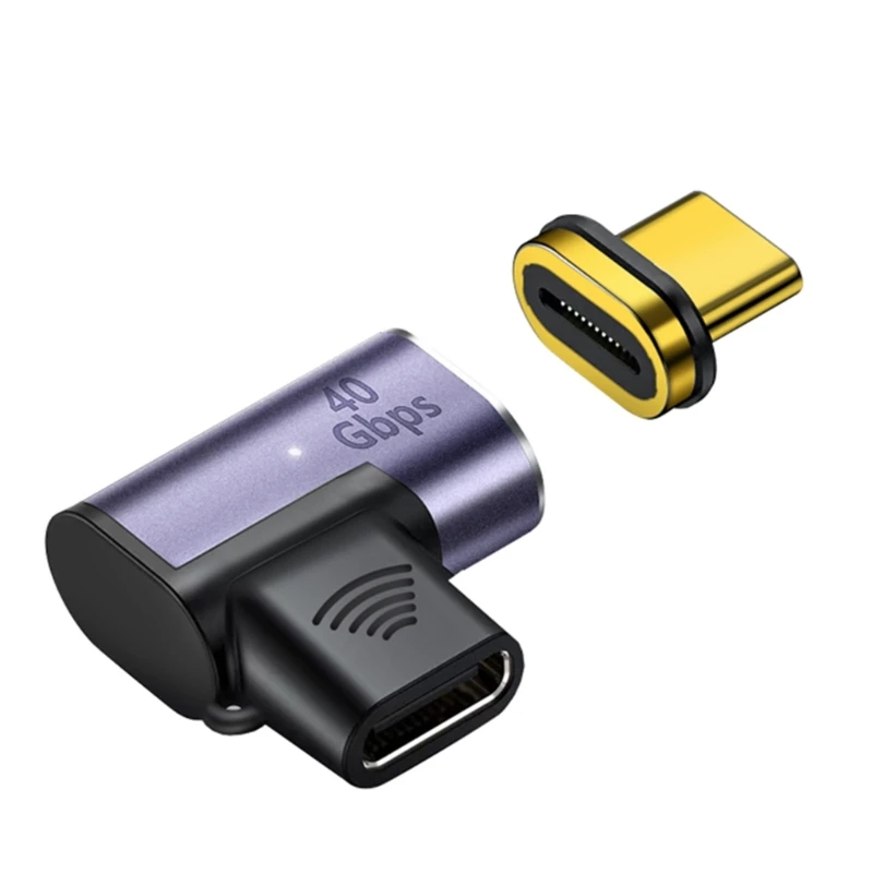 

Type-C Adapter 90° 40Gbps Fast Transmission Charging Male to USB C Female Magnetic Converter PD100W