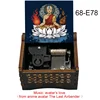 Black Wind Up Avatar's Love Wooden Music Box, Anime Avatar The Last Airbender Aang Cartoon Fans Gift Classmate Birthday Decor 2