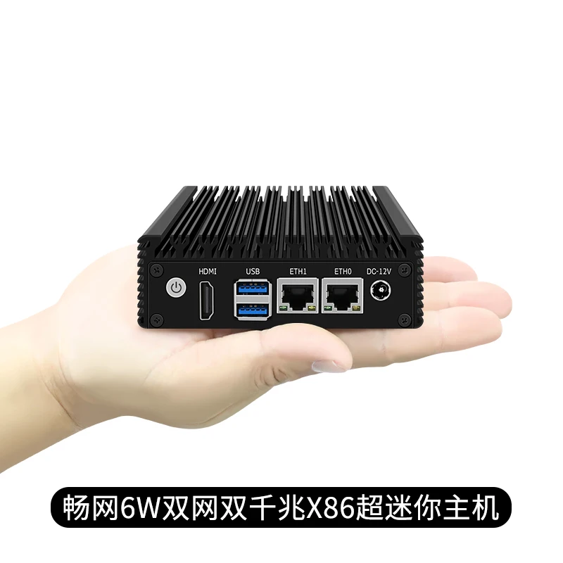 P1 X86 Soft Routing Celeron N3050/N3160/N3700 Mini PC 6W low Power  Industrial Fanless Pocket PC Energy Saving Micro Computer