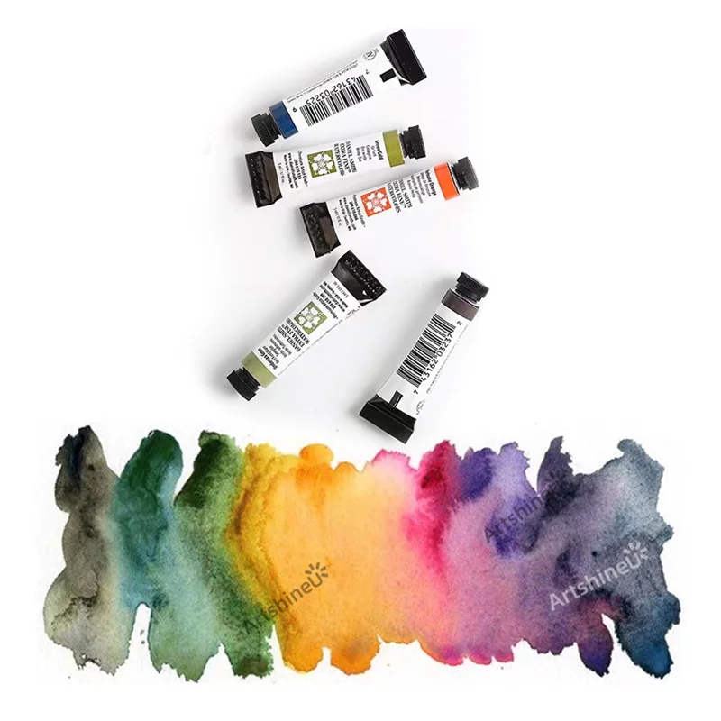 Daniel Smith Acquerello Extra Fine In Tubo 15ml - Colore Verde Sottomarino, Semitrasparente E Granulante - Confezione Da 2 - 2
