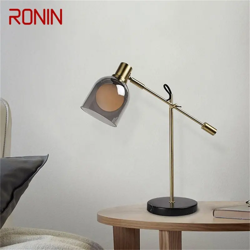 

RONIN Nordic Simple Postmodern Art Table Lamp LED Desk Lighting for Home Study Bedroom Decoration