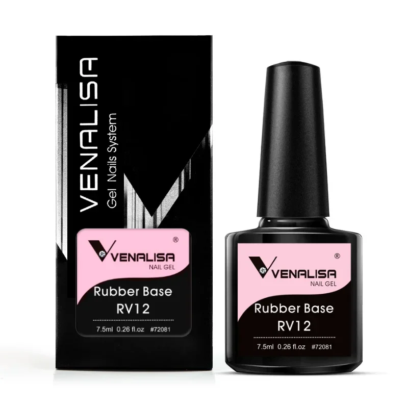 VENALISA Gummi-Basislack, Farbe für Nagelgel, Gelee, halbtransparent, für französische Nägel, Camouflage, Soak Off UV-LED-Nagelgel-Lack – Detail 4