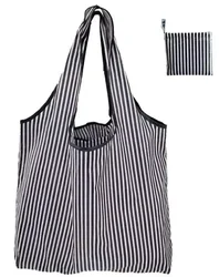 Pastel Multicolor Cat-Themed Foldable Nylon Tote - Eco-Friendly, Lightweight, and Durable Shopping Bag (3)