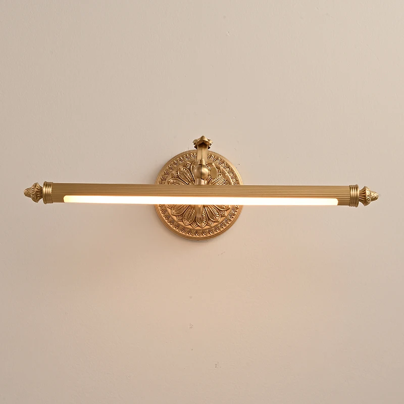 Brass toilet mirror makeup light, french style wall decoration,living room and hote hanging painting lamp, led wall lights