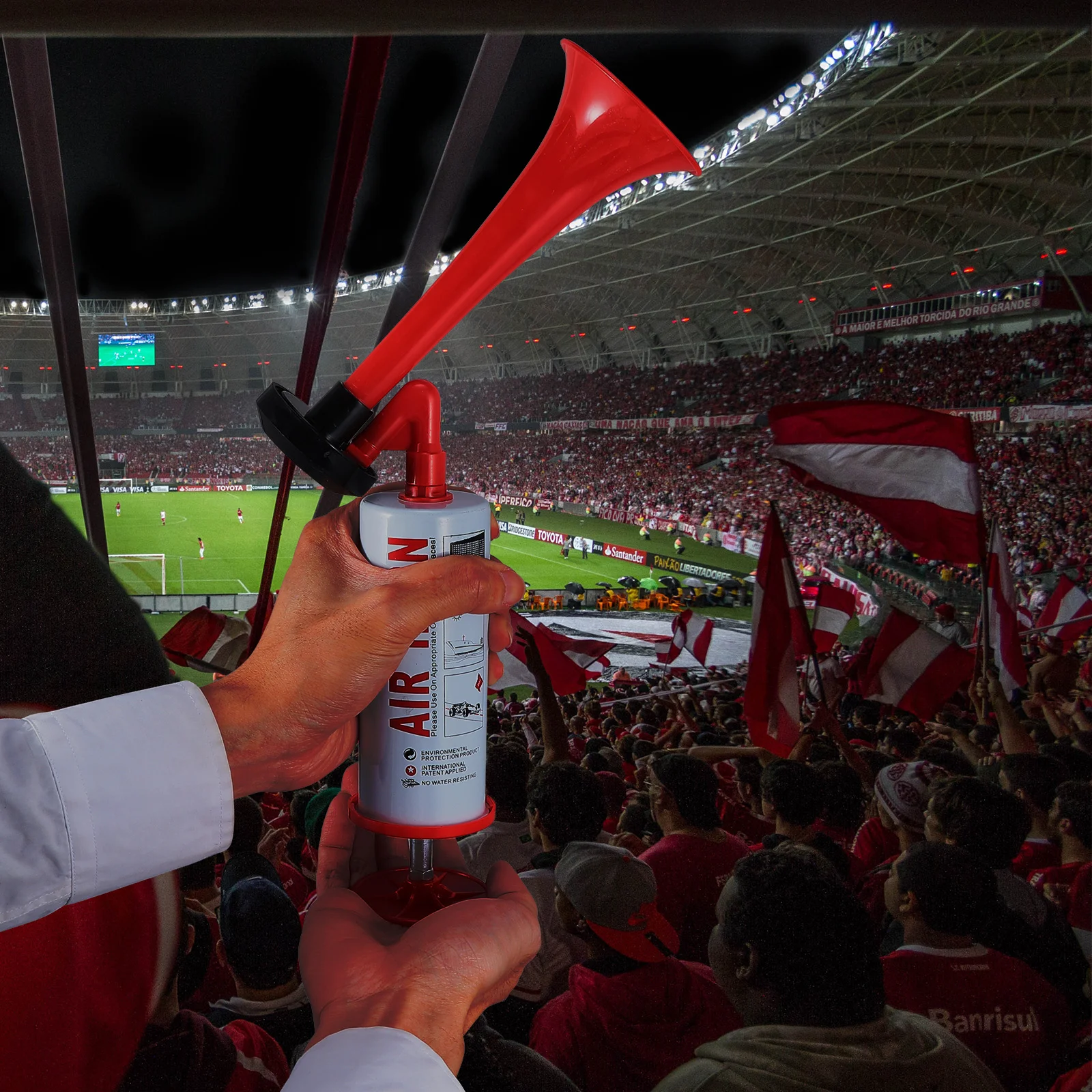 

Mini Toys Kids Football Push Horn Fans Trumpet Game Cheering Props Soccer Plastic Child