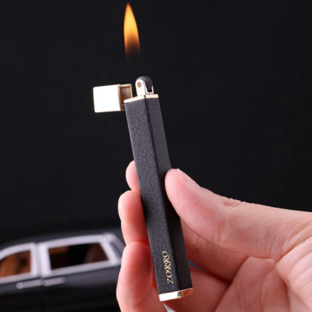 

New Mini Metal Windproof Butane Gas Inflatable Lighters Grinding Wheel Flint Tobacco Lighters Smoker Gift