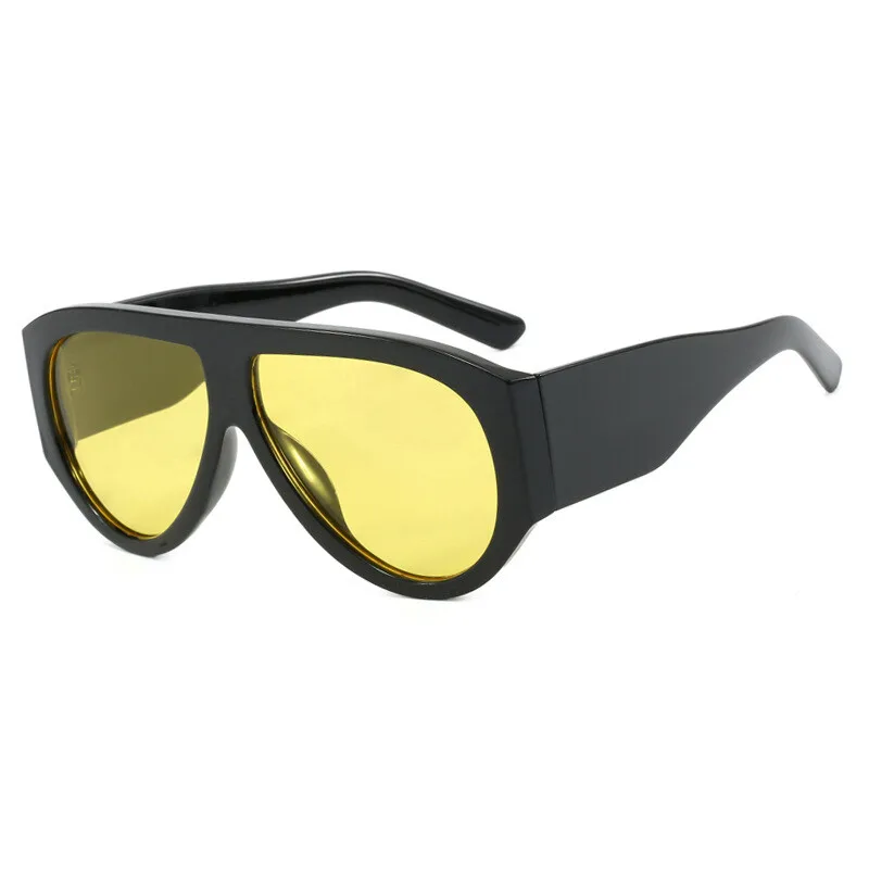 Luxury Oversized Pilot Sunglasses with Windproof Trendy Shades