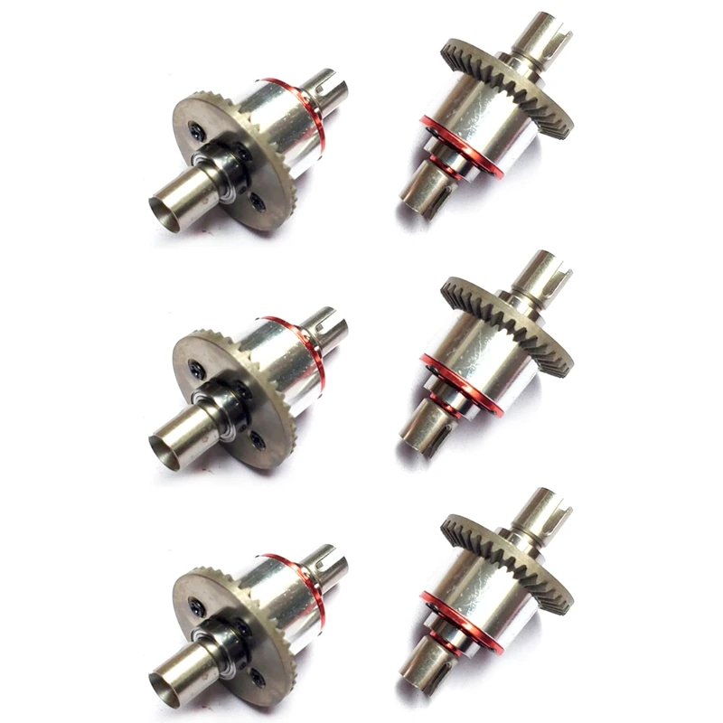 

6Pcs Full Metal All-Metal Differential Gear Upgrade Parts For Wltoys 144001 124019 124018 RC Car Spare Accessories