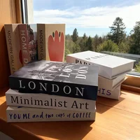 Модные поддельные книги Украшение Домашний клуб Гостиничный номер Дизайнерские книги Журнальный столик Книги Коробка Моделирование Опора Книги Настольные украшения — изображение 4