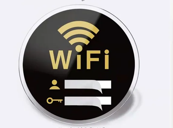Индикатор сигнала Интернета в общественных местах акриловый знак Wi-Fi пароль