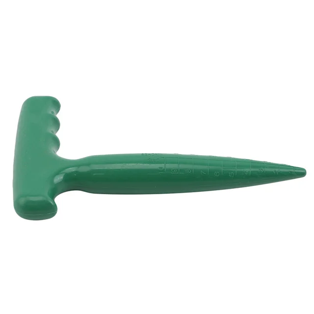 Zöld Lyukú Lyukasztó Talaj Állítható Gép Csemete Transzplanter Perforátor Vetőmag Húsos Növények Vágó Kerti Kellékek - Image 6