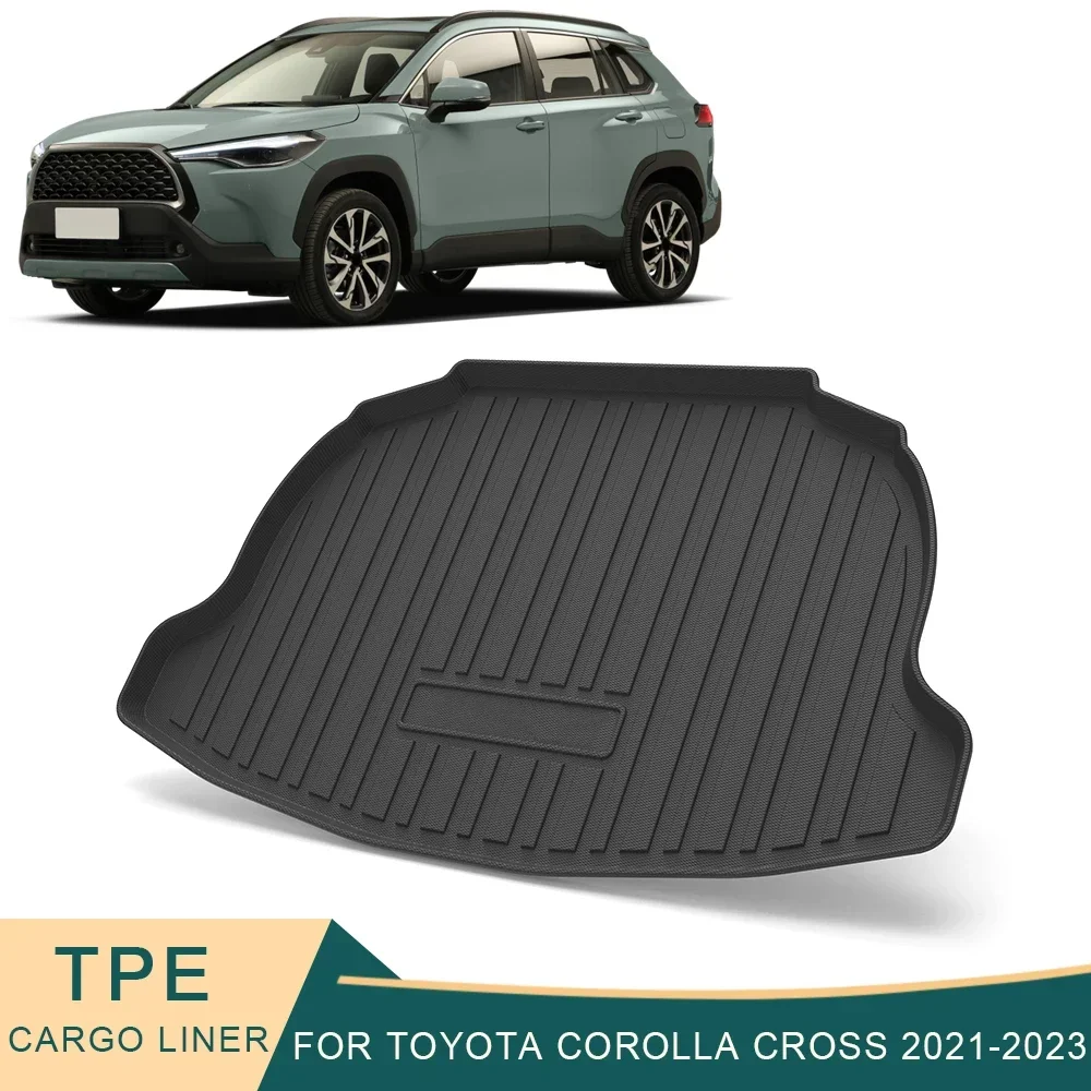 Per Toyota Corolla Cross 2021-2023 Car Cargo Liner All-Weather Tpe Tappetini Antiscivolo Per Bagagliaio Vassoio Impermeabile Accessorio Per Moquette