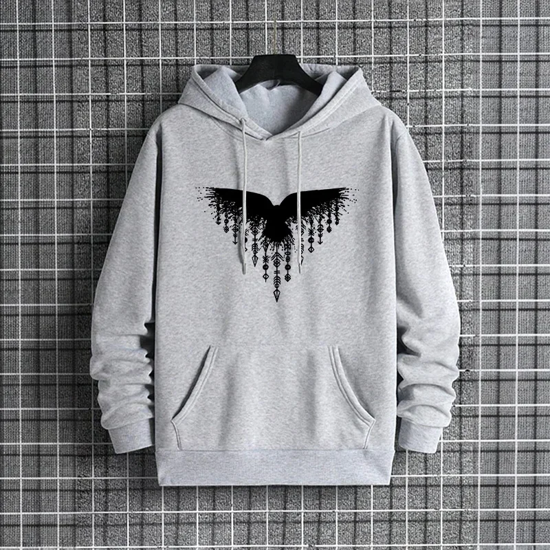 Mens Hoodie 2025 Urban Streetwear Fashion Hooded Sweatshirt Male Trendy Casual Street Style Autumn Winter Pullover - 3