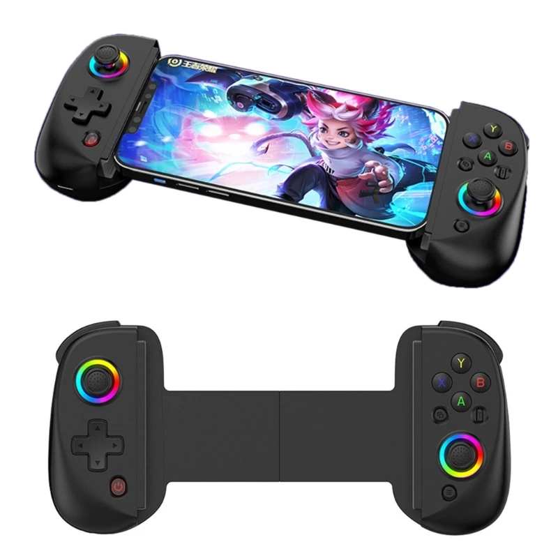 D8 Wireless BT5.2 Gamepad for Switchs Cellphone Tablet Telescopic Cellphone Game Controller Joystick with Hall Triggers DropShip