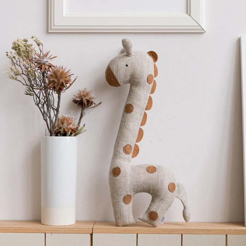 

Nordic Style Lovely Stuffed Animal Toy kawaii Bambi Baby Girls Plush Doll Kids Baby Newborns Sleeping Accompany Doll Room Decor
