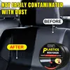 Car Plastic Restorer Auto Interior Panel Renewal Wax Coating Leather Plastic Rubber Polish Repair Auto Reconditioning Cream Care 3