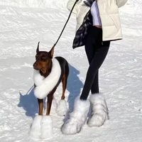 Y2K Fluffy Mid-calf Boots Winter Women Fashion Snow Boots Warm Cotton Shoes - Image 3