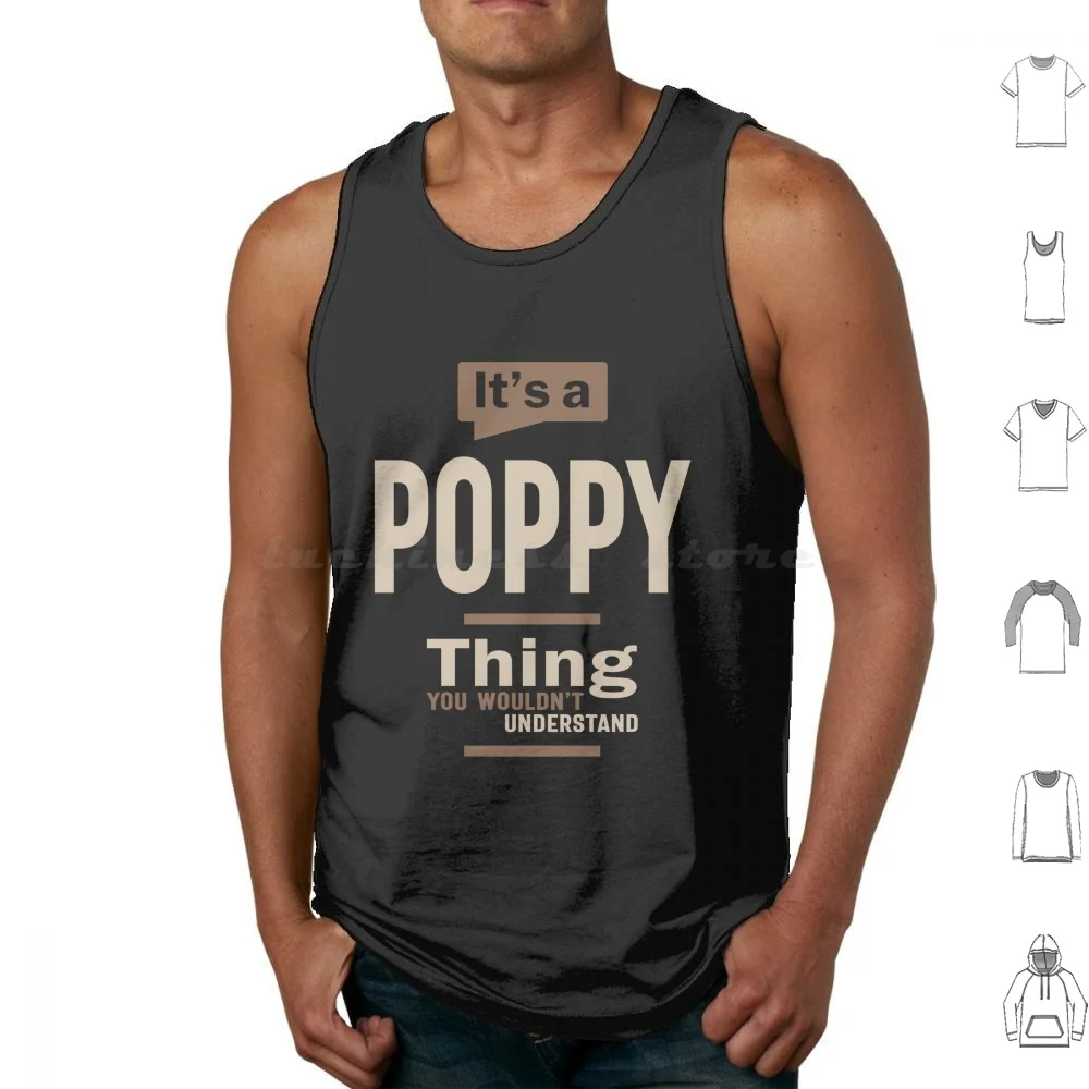 

Mens It'S A Poppy Christmas Dad / Grandpa Funny Tank Tops Vest Sleeveless Poppy Poppy Poppy For Poppy For Poppy Best Poppy