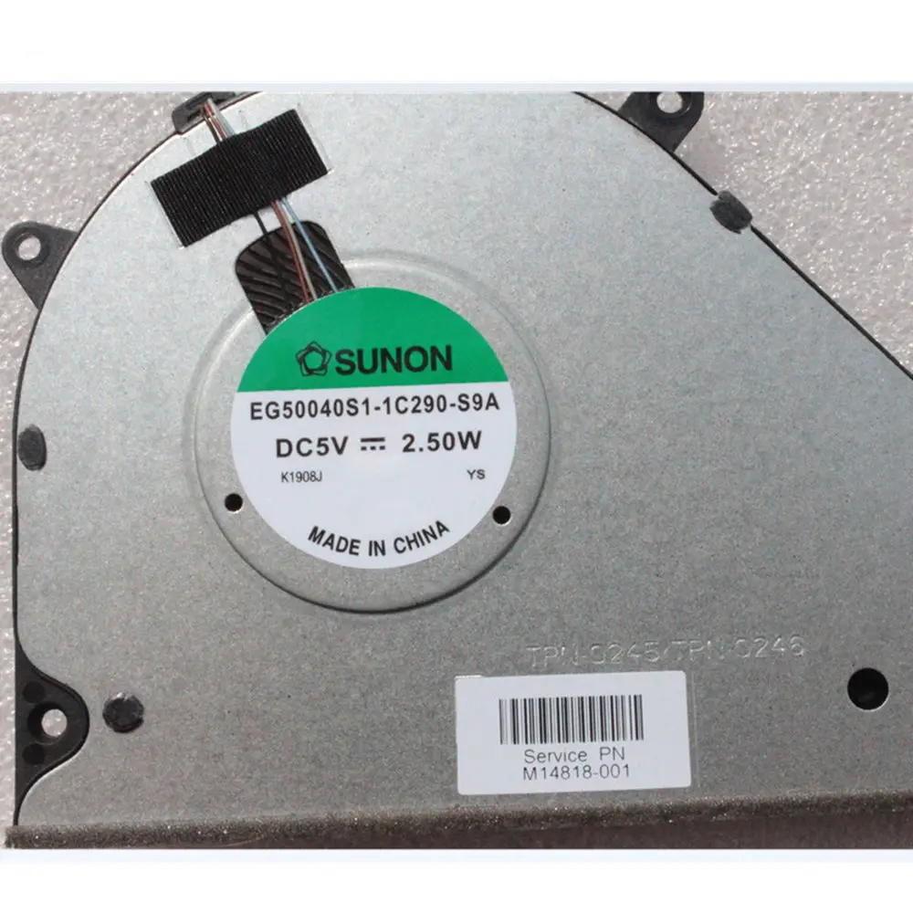 New laptop CPU cooling fan Cooler Notebook PC for HP pavilion 15-EG 15-EH UMA EG50040S1-1C290-S9A DC5V TPN-Q245/Q246 M14818-001