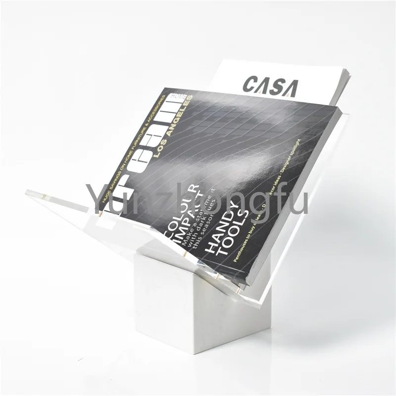 

Mail Book CD Records Sorter for Home Office Decoration Marble Acrylic File Holder Organizer Magazine Shelf Newspaper Clip Binder
